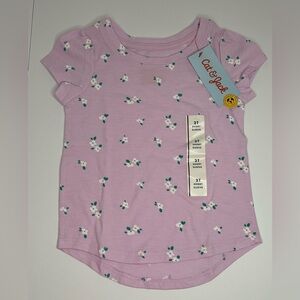 NWT Cat & Jack 2T Lavender Floral Short Sleeve Tees Bundle of 12